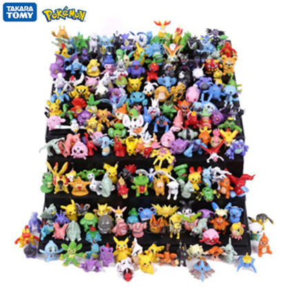 24-144Pcs Pokemon Anime Mini Figures – Pikachu Action Toys 2-3CM Kids Christmas Gifts