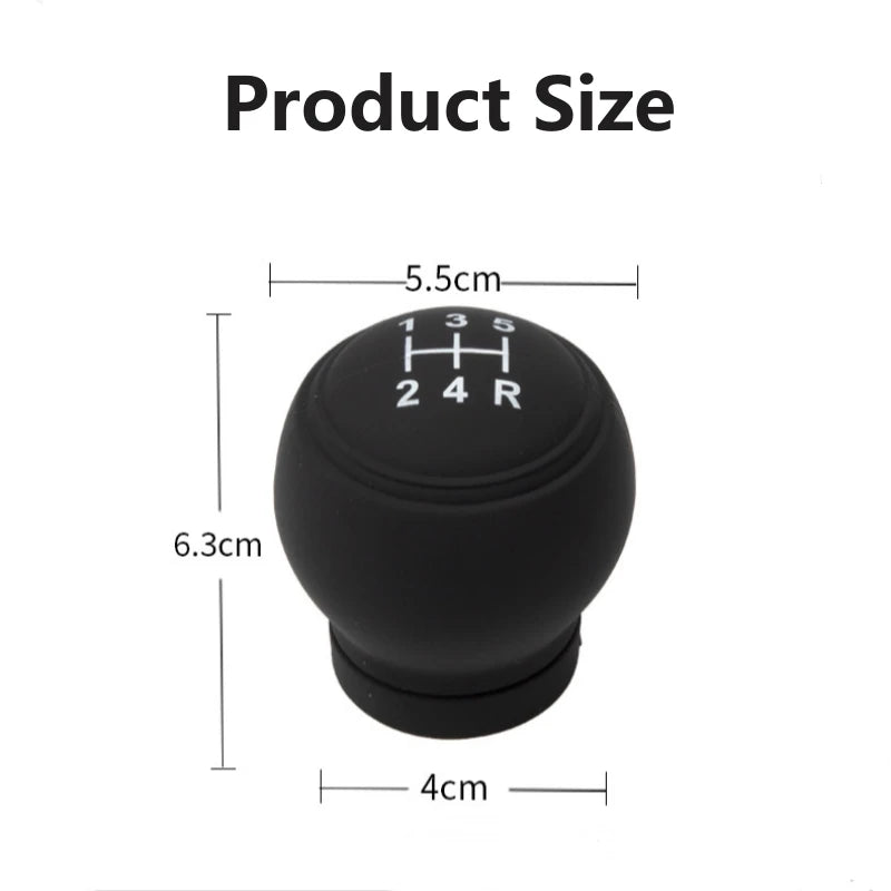 Universal Silicone Gear Shift Knob Cover – Dustproof, Waterproof, Nonslip Manual Shifter Protector