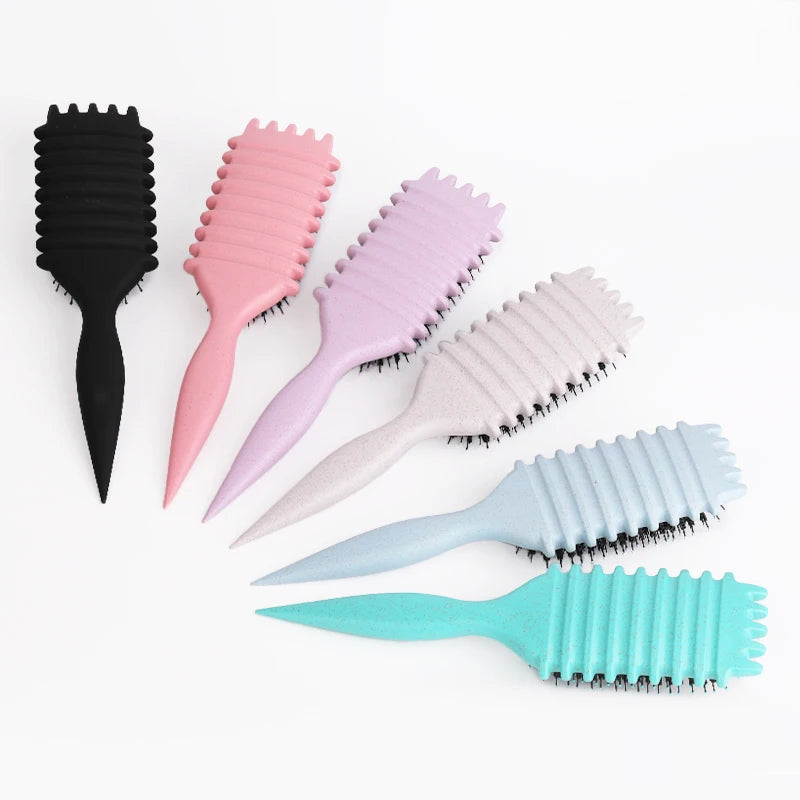 Salon Curly Hair Styling Brush – Detangling & Shaping Tool for Men’s and Women’s Curls
