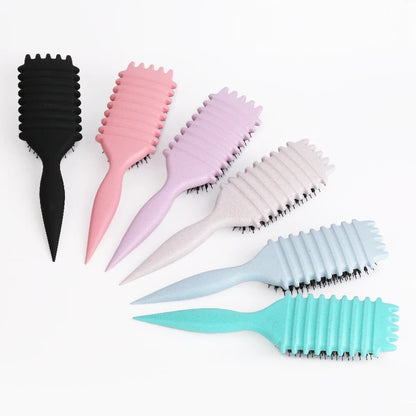 Salon Curly Hair Styling Brush – Detangling & Shaping Tool for Men’s and Women’s Curls
