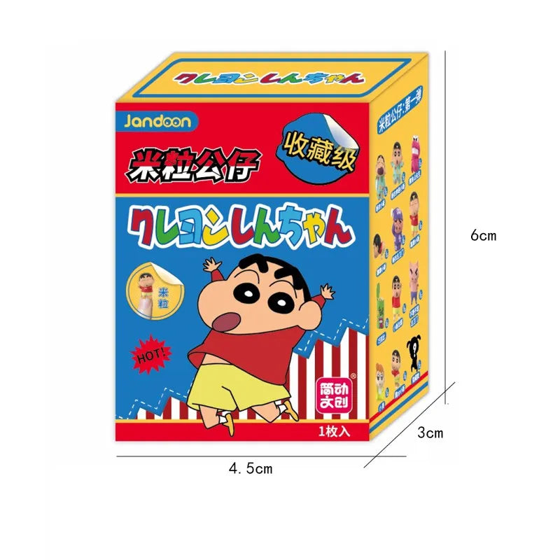 Crayon Shin-Chan Anime Blind Box Figures — Dinosaur Diary Baby Rice Grains Doll, Creative Collectible Toy for Kids & Gifts