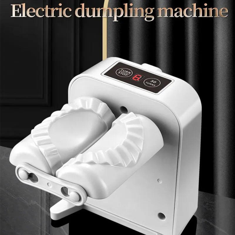 Automatic Electric Dumpling Machine - Home Kitchen Dumpling Maker with Rapid Prototyping Mold, Spoon, and Brush