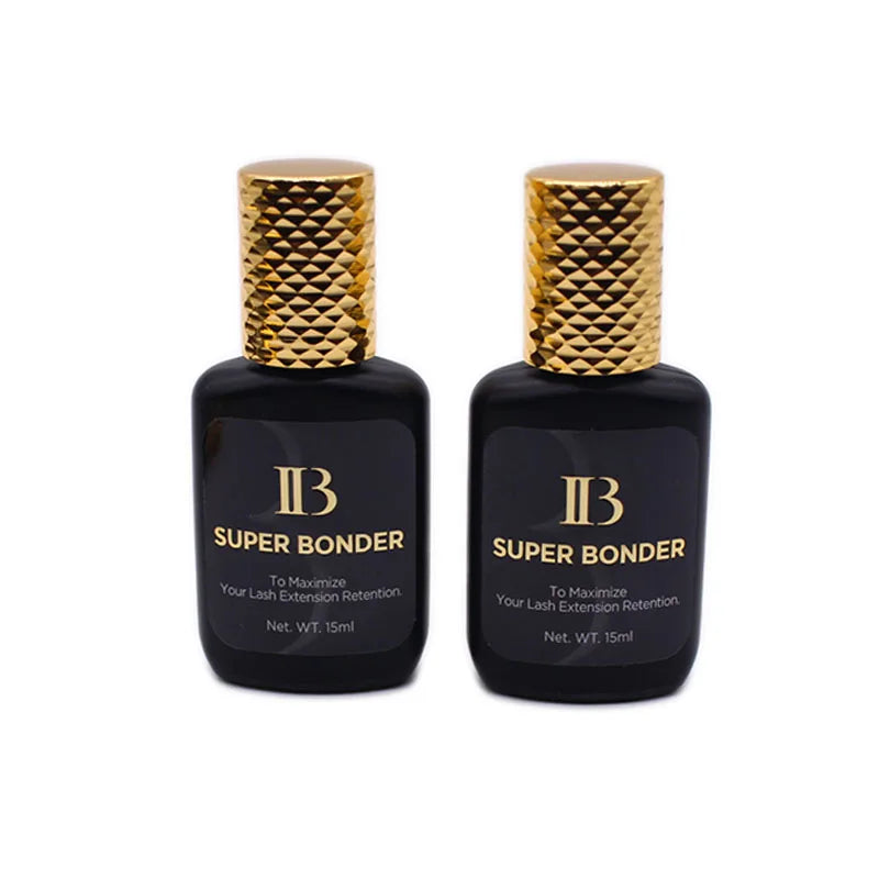 IB Glue Set for Eyelash Extensions — Lash Primer and Remover with Fast-Drying, Long-Lasting Adhesive for False Lashes