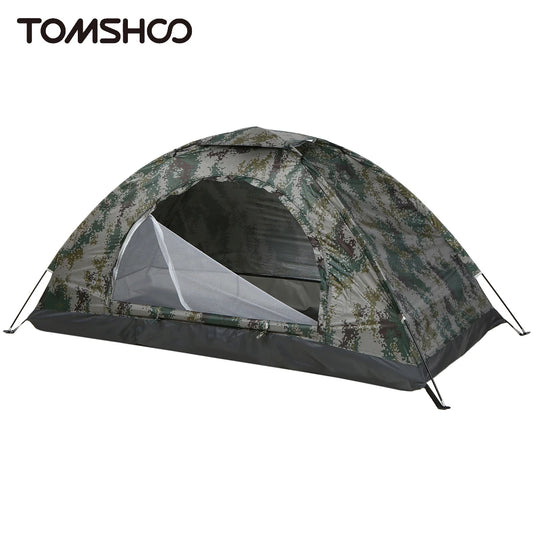 Tomshoo Ultralight Camping Tent – 1/2 Person Single Layer Portable Hiking Tent, Anti-UV Coating UPF 30+ for Outdoor, Beach, and Fishing Use