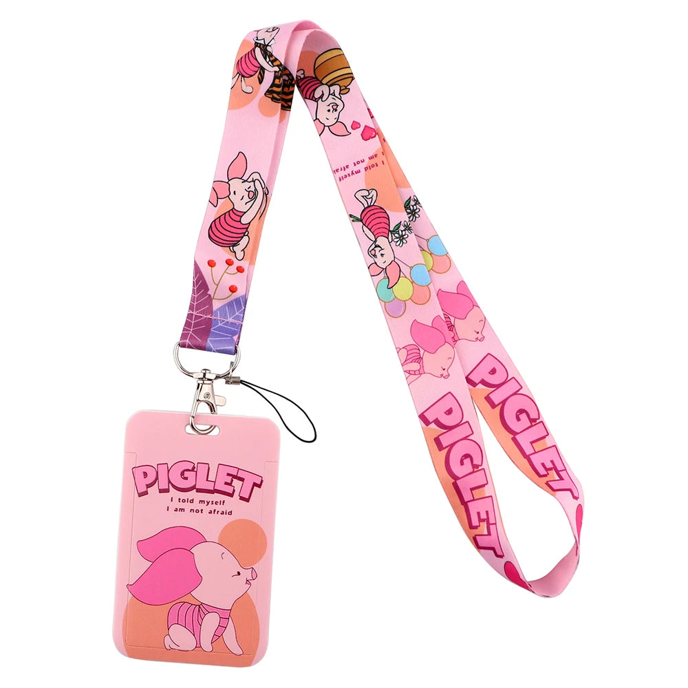 Cartoon Stitch Credential Holder Lanyard – Cute Neck Strap for Keychain, Pass & Credit Card Holder Accessories