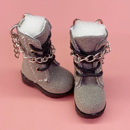 Tilda Doll Boots – 1/8 Mini Leather Shoes for Blythe & Azone Dolls, Casual Doll Accessories