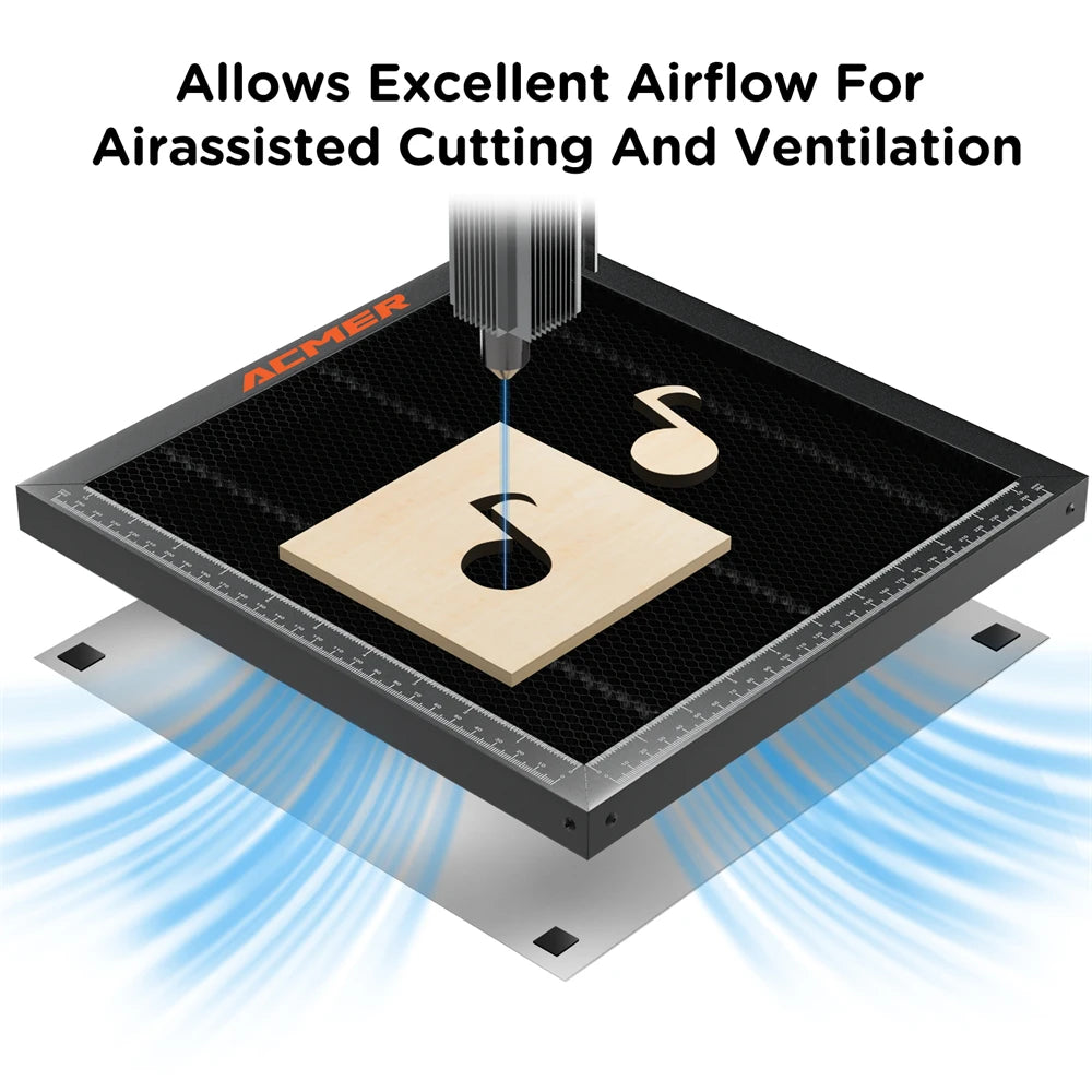 ACMER Laser Cutting Honeycomb Table – 300x300/330x330/400x400/440x440mm for CO2 & Diode Laser Engraver Machines