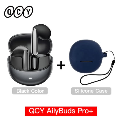 QCY HT10 AilyBuds Pro+ ANC Earbuds - Bluetooth 5.3 Wireless Hi-Res LDAC Earphones with AI Call & Multipoint Connection