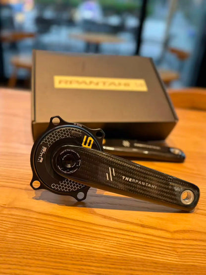 Full Carbon Road Bike Crankset with Power Meter - 150–172.5mm Easton 110BCD Crank with 24mm Titanium Axle for Shimano Bikes