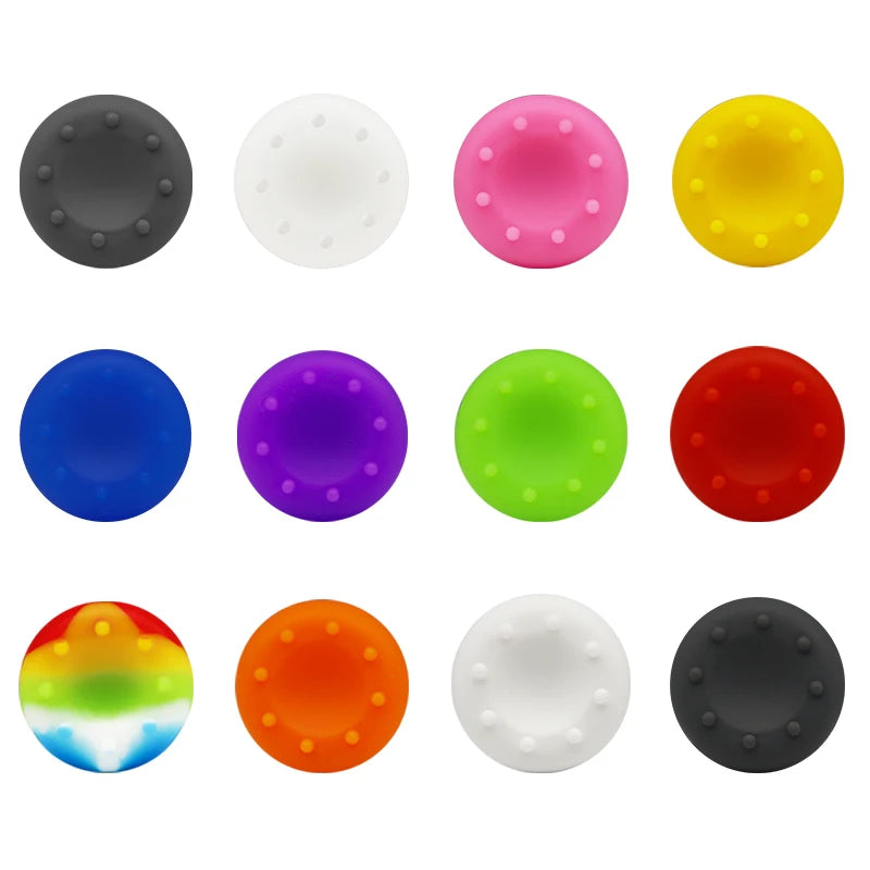 Non-Slip Silicone Joystick Thumb Grip Caps – Analog Stick Covers for PS2, PS3, PS4, PS5, Xbox One, Xbox 360, Xbox Series X, and Switch Pro Controllers