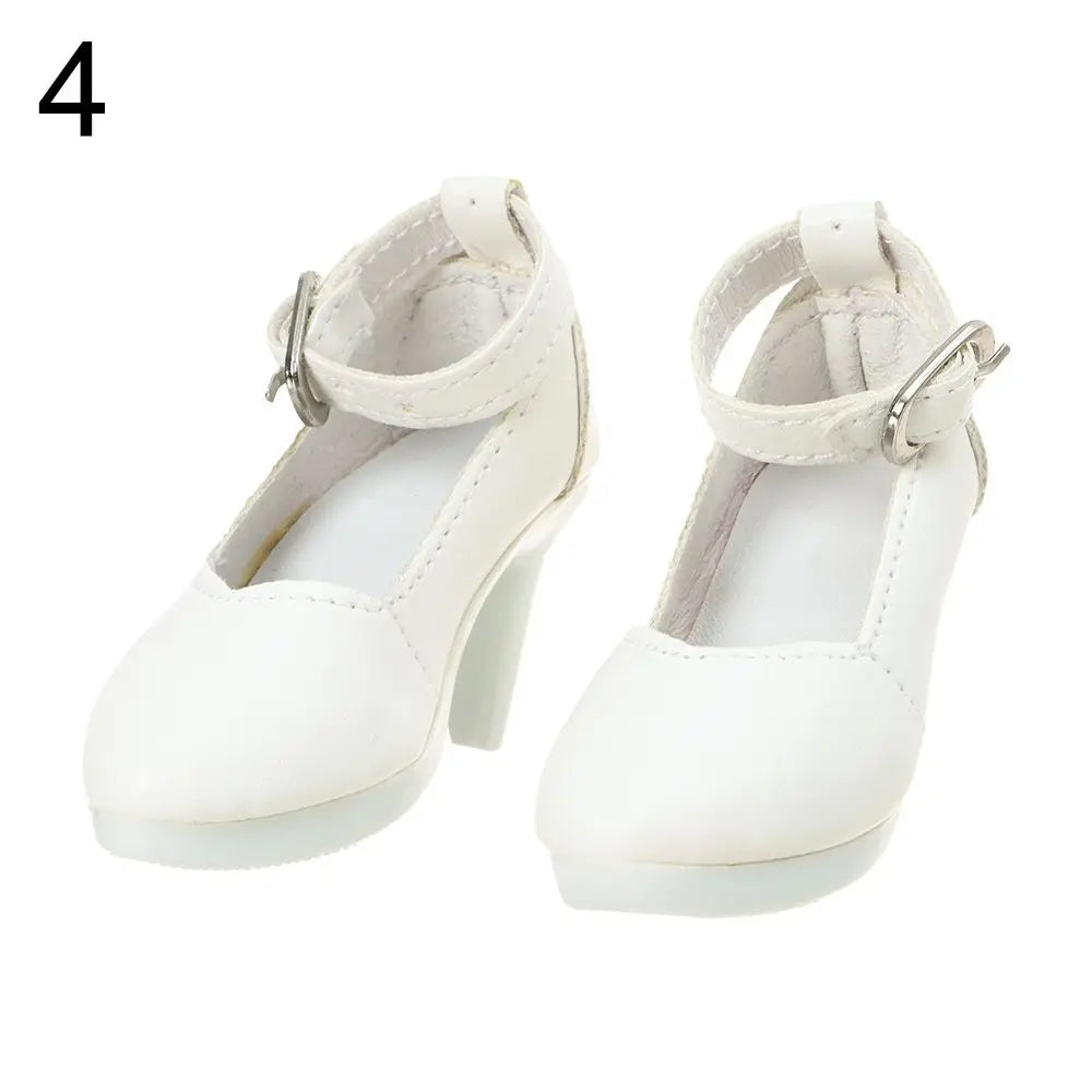 BJD Doll Accessories 60cm – 1/3 Scale 7.5cm High Heel Boots & Sandals for Girl Dolls, Dress-Up Playhouse Toy Shoes