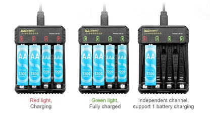 DLGPOWER 1.5V AA/AAA Rechargeable Lithium Batteries with Charger – for Camera, Electric Toy, Remote Control, Game Controller