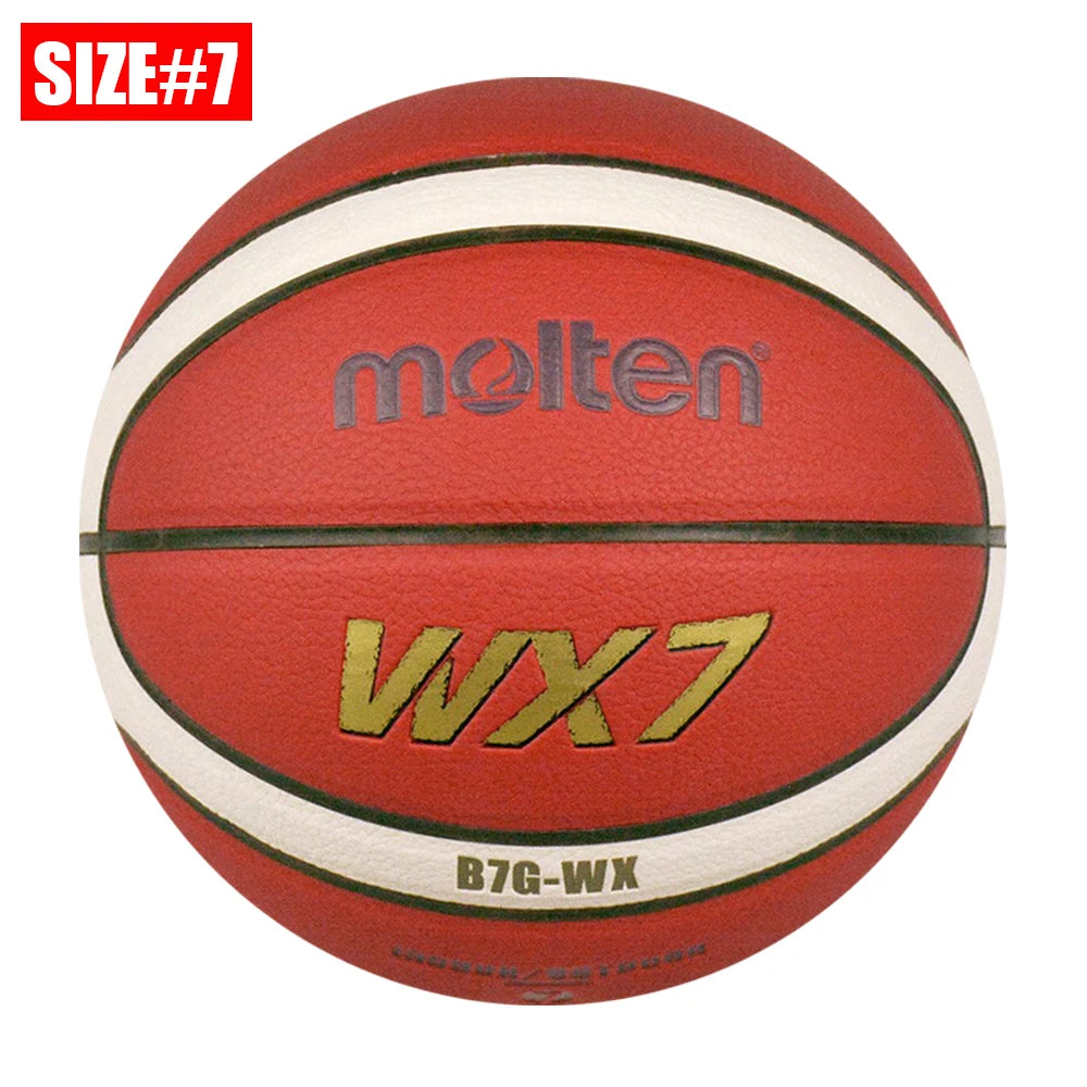 2025 Molten Basketball — Official Size 5/6/7 PU Indoor & Outdoor Ball for Men, Training, Match & Team Games