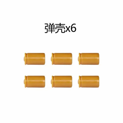 Building Block Shell Ejecting Toy Gun – Blowback Continuous Firing Airsoft Style Pistol for Outdoor Play & Collectors