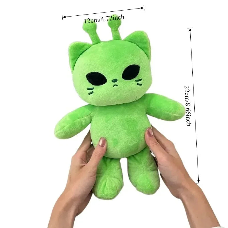Cute Alien Cat Plush Toy - Super Soft Kawaii Stuffed Animal Pillow for Kids, Home Decor & Gift Giving