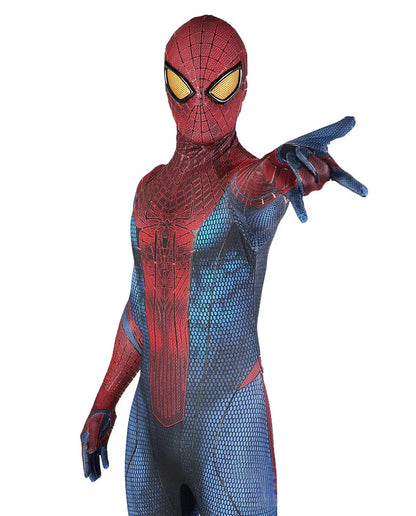 TASM1 Spider-Man Cosplay Bodysuit - Superhero Spandex Zentai Halloween Costume for Adults