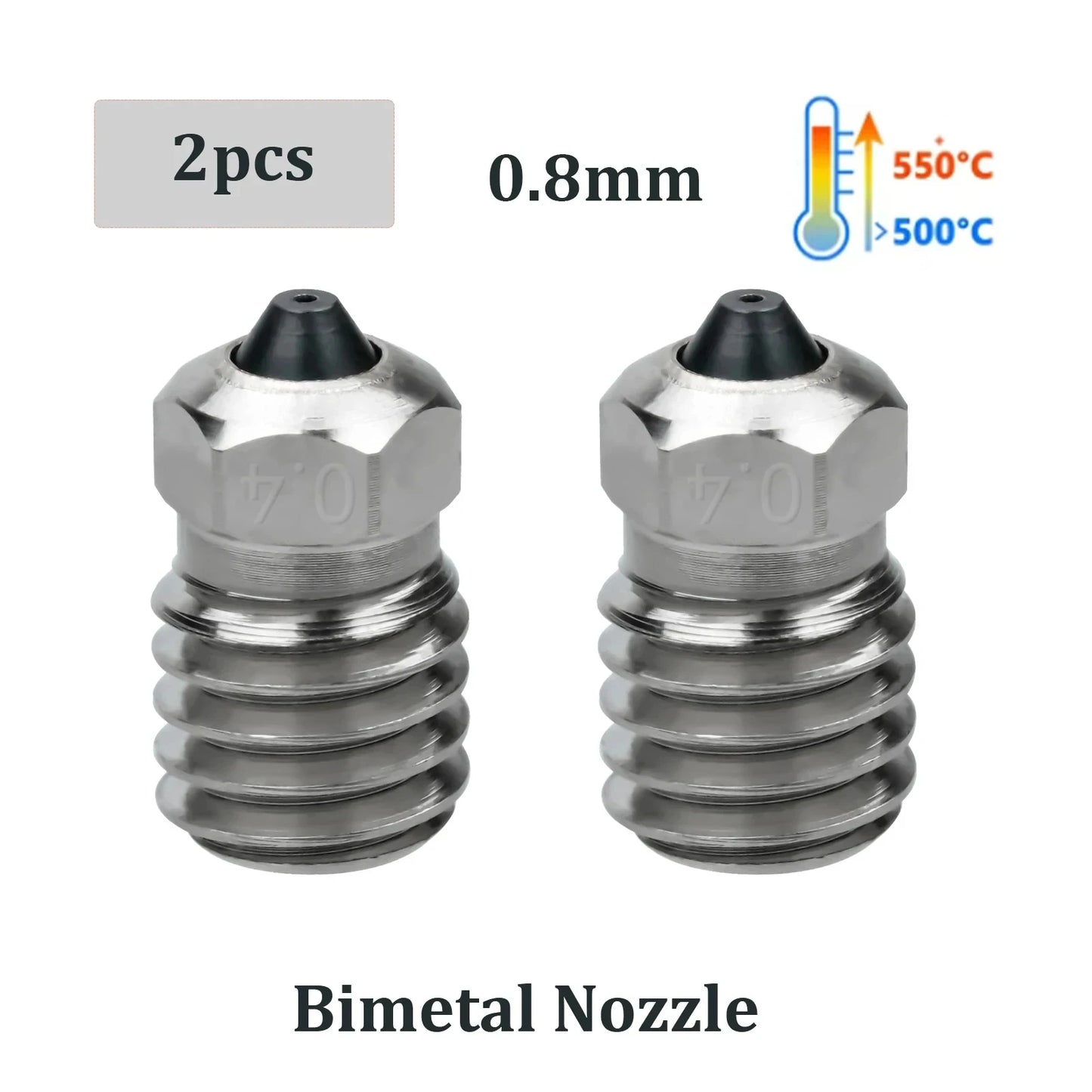 Flashforge Adventurer 5M/5M Pro Nozzle Kit - Quick Detachable Hotend Upgrade with Hardened Steel Printing Nozzle