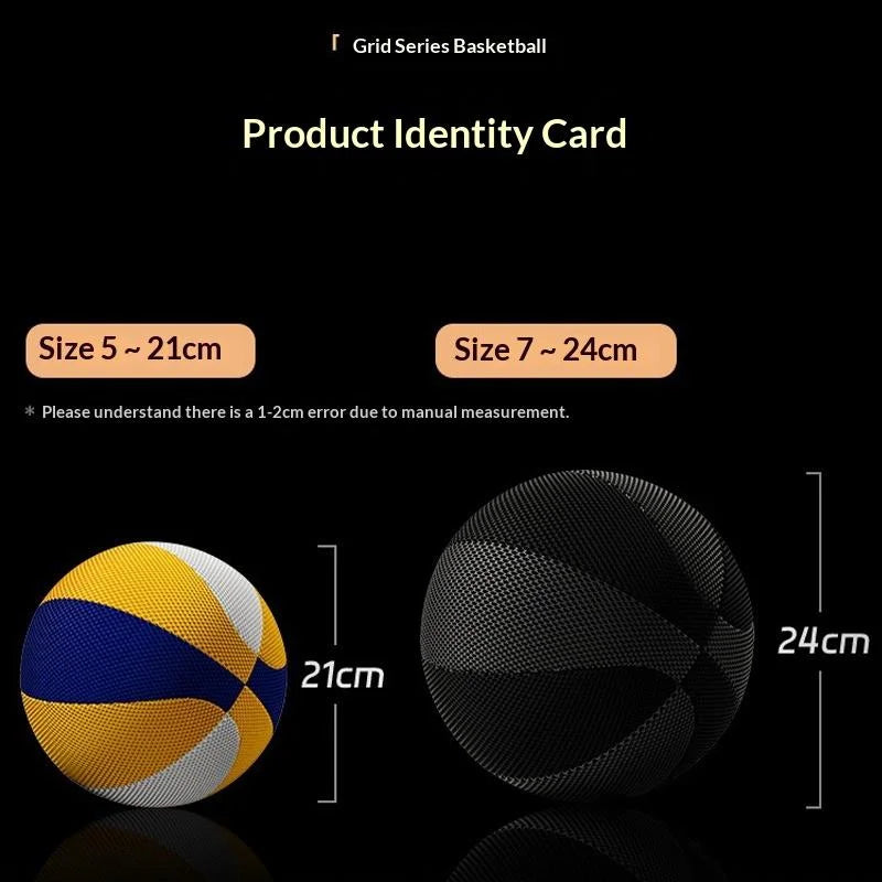 Weighted Training Basketball - Size 5/7 Silent High-Bounce Foam Ball for Indoor Dribbling & Home Workouts