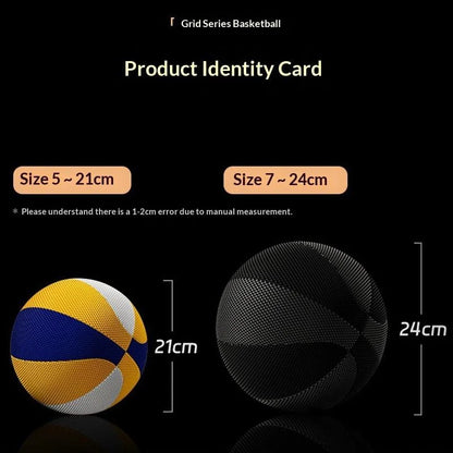 Weighted Training Basketball - Size 5/7 Silent High-Bounce Foam Ball for Indoor Dribbling & Home Workouts