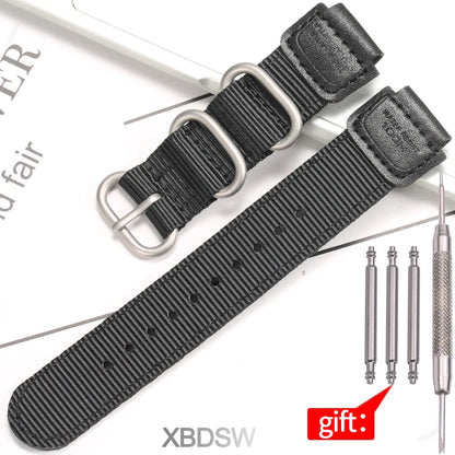 18mm Nylon Watch Band for Casio AE1200 AE1300 AE1000 AE1500 - Replacement Strap for A158W A159 MRW-200H SGW-300H PRG270 Watches