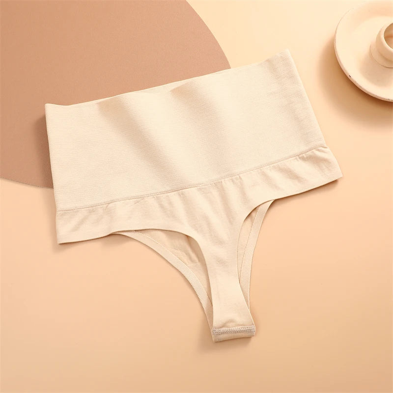 FINETOO High Waist Butt Lifter Thong Panties – Sexy Tummy Control, Belly Shaping Cincher, Slimming Shapewear for Women