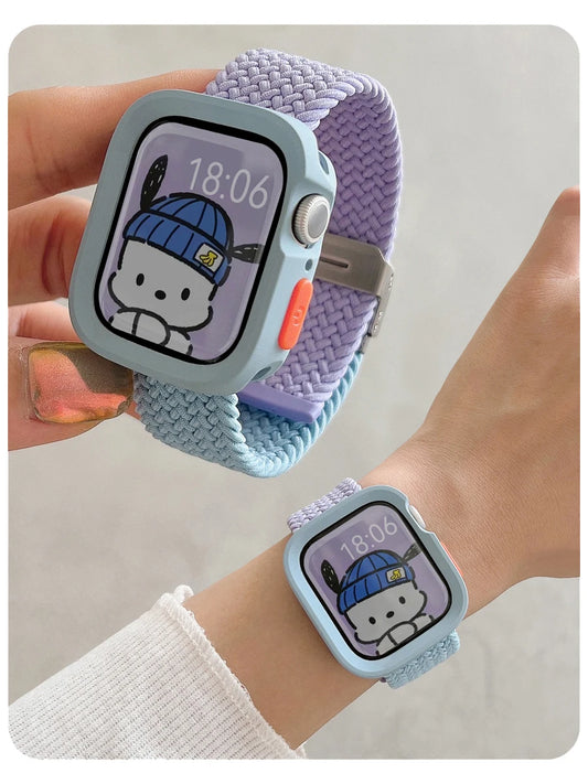 Candy Silicone Apple Watch Case & Strap - Protective Band Cover for Series 11 10 9 8 7 SE 6 5 4 Ultra 49mm 45mm 41mm 44mm 40mm