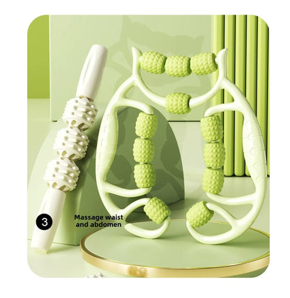 9/12/18-Round Circular Leg Massager – Muscle Stretching & Slimming Roller Clamp for Legs
