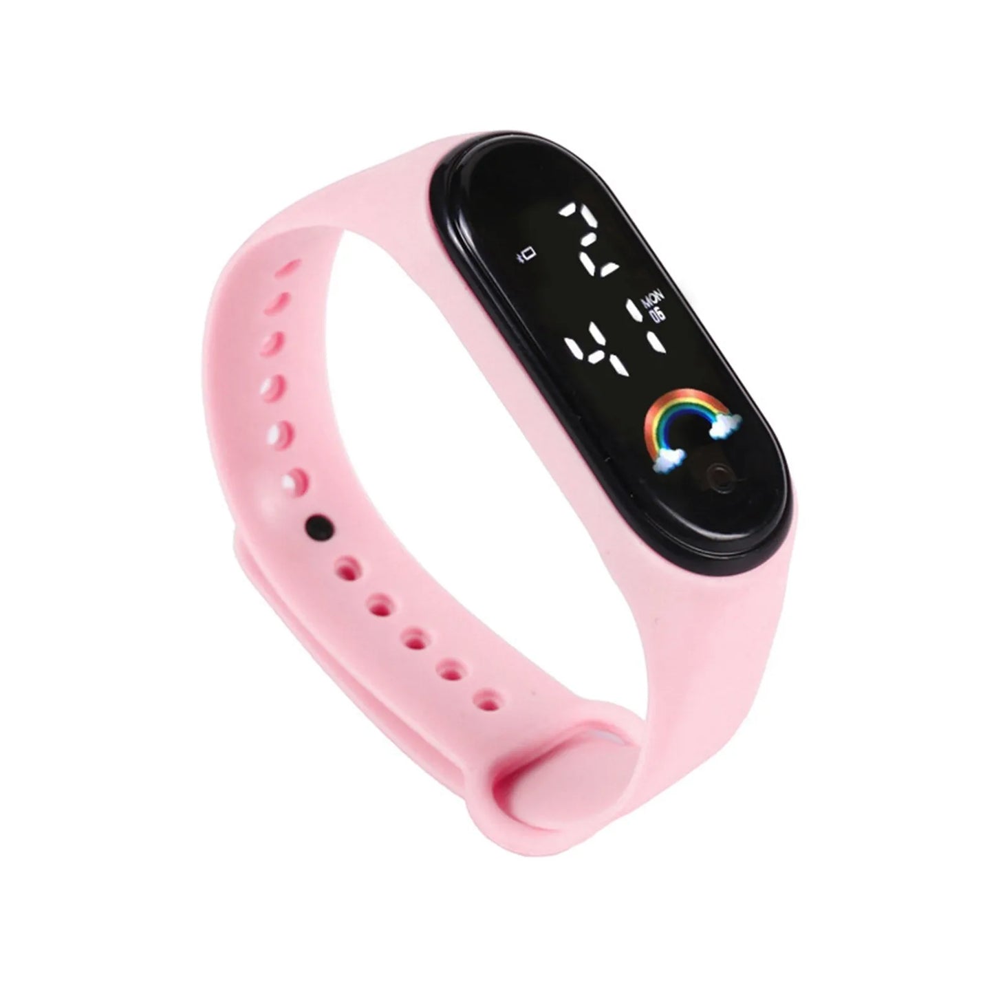 Kawaii Waterproof Smart Watch for Kids – Fashionable Outdoor Sports Digital Watch for Boys & Girls – Silicone Montre Enfant