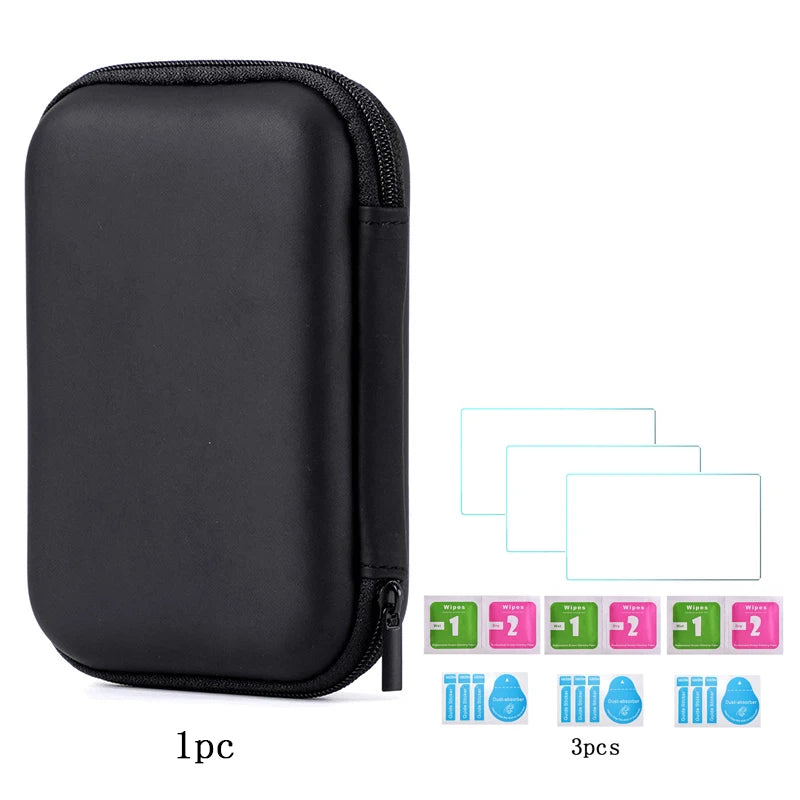 Trimui Smart Pro Hard Carrying Case with 9H Tempered Glass Screen Protector – Protective Bag for Handheld Game Console