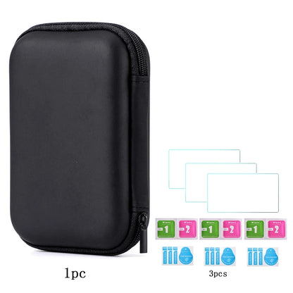 Trimui Smart Pro Hard Carrying Case with 9H Tempered Glass Screen Protector – Protective Bag for Handheld Game Console