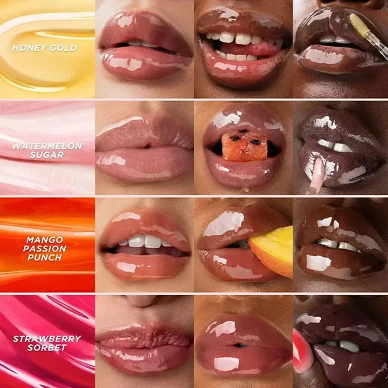 Gisou Autumn/Winter Limited Edition Lip Oil Gloss — Long-Lasting Moisturizing, Plumping & Exfoliating Milky Mocha Lip Care