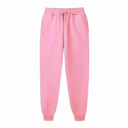 Men's Sweatpants - Spring Autumn Fleece Sport Pants with Drawstring & Pockets, Oversized Casual Trousers