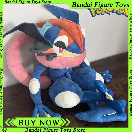 Large 150CM Pokemon Greninja Plush Toy – Soft Kawaii Stuffed Doll & Cute Throw Pillow for Kids’ Room Decor & Birthday Gift