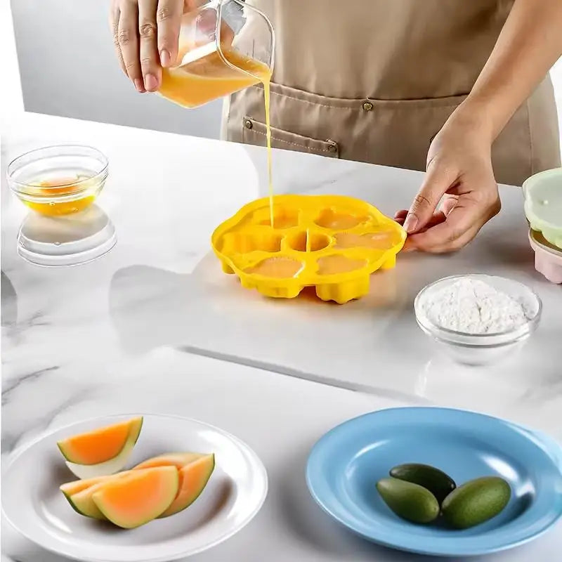 Silicone Baby Food Cake Mold – Heat Resistant Steaming, Boiling & Air Fryer Safe Complementary Food Kitchen Accessory