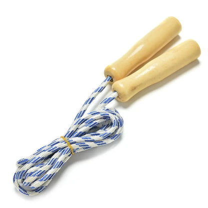 Kids Sports Jump Rope – Speed Skipping Rope with Wooden Handles for Fitness, Training, and Outdoor Play