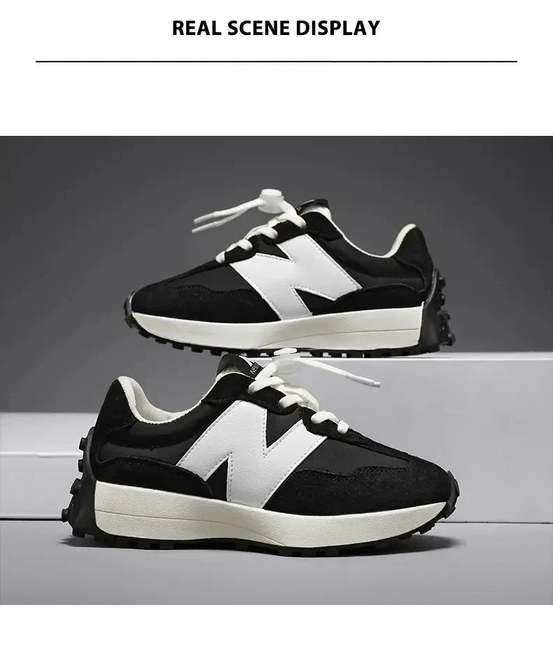 Children's Trendy Cushioned Sports Shoes - Soft Sole Lace-Up Running & Basketball Shoe