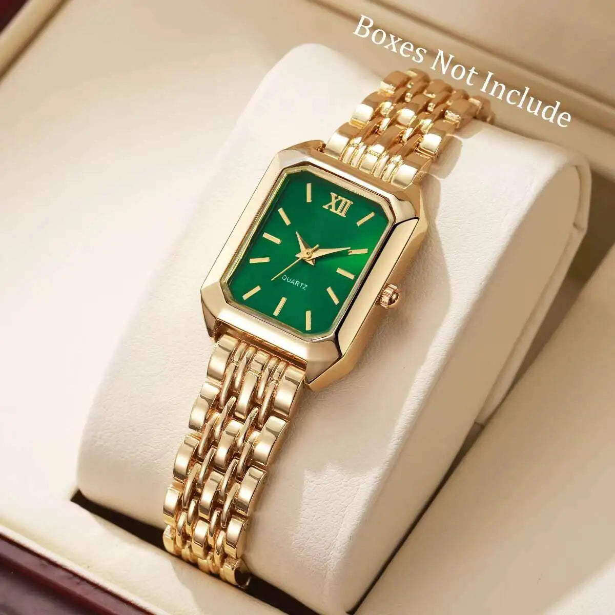 Luxury Women's Rectangle Quartz Watch - Elegant Analog Fashion Wristwatch Gift