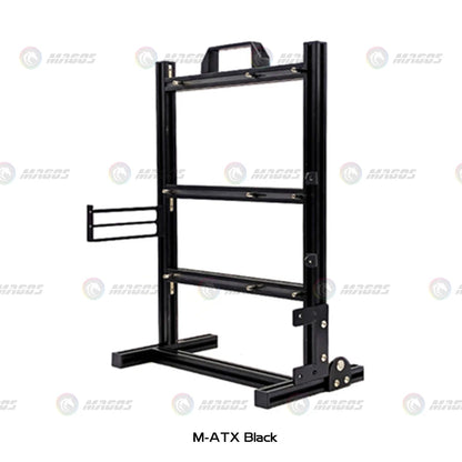 Aluminum Open Frame PC Case – Supports ITX/MATX/ATX Motherboards, Vertical Gaming Cabinet for DIY & Water Cooling Builds