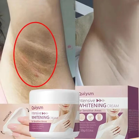 Whitening Body Cream for Underarm & Intimate Areas – Skin Brightening Moisturizer for Dark Skin Tone Care Korean Beauty Skincare Product