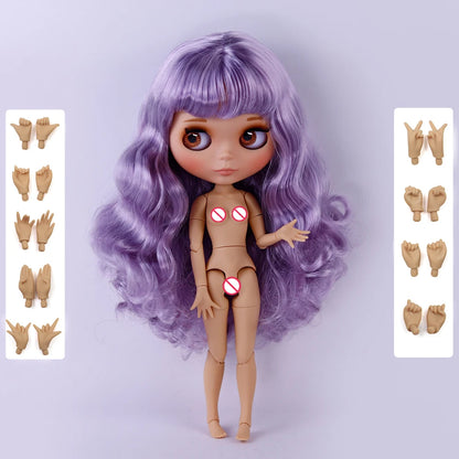 ICY DBS Blyth 1/6 Joint Doll – 30cm Tan Skin Matte Face BJD Girl Doll Toy Gift