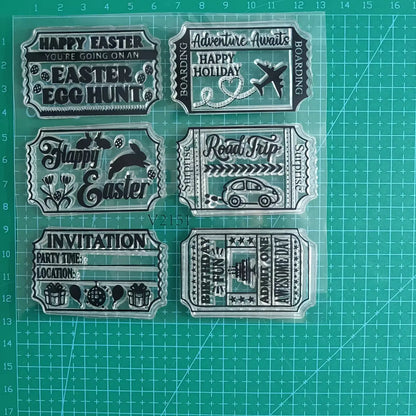 Alarm Clock Clear Stamps & Metal Cutting Dies Set – DIY Scrapbook Embossing Tools for Card Making, Paper Craft & Album Decoration (April 2026 New)