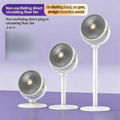 3-in-1 Air Circulation Fan - Retractable Standing & Desk Cooling Fan with Remote Control