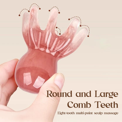 Octopus Scalp Massager Comb - Manual Acupressure SPA Tool for Head Meridian Relaxation & Massage