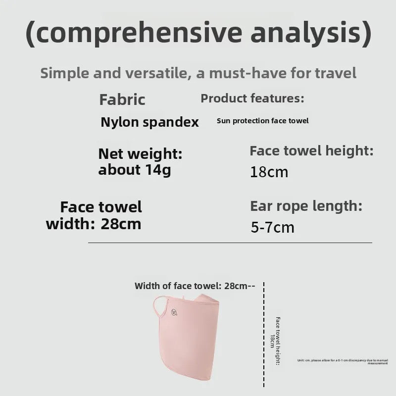 Women’s Ice Silk Sun Protection Mask 2026 – Breathable UV Resistant Cycling Neck Gaiter Summer Sunshade Veil