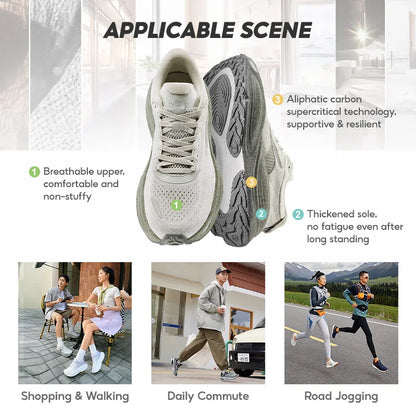 361 Degrees PopBlaze 6.0 Unisex Running Shoes - Lightweight Shock-Absorbing Wear-Resistant Sneakers