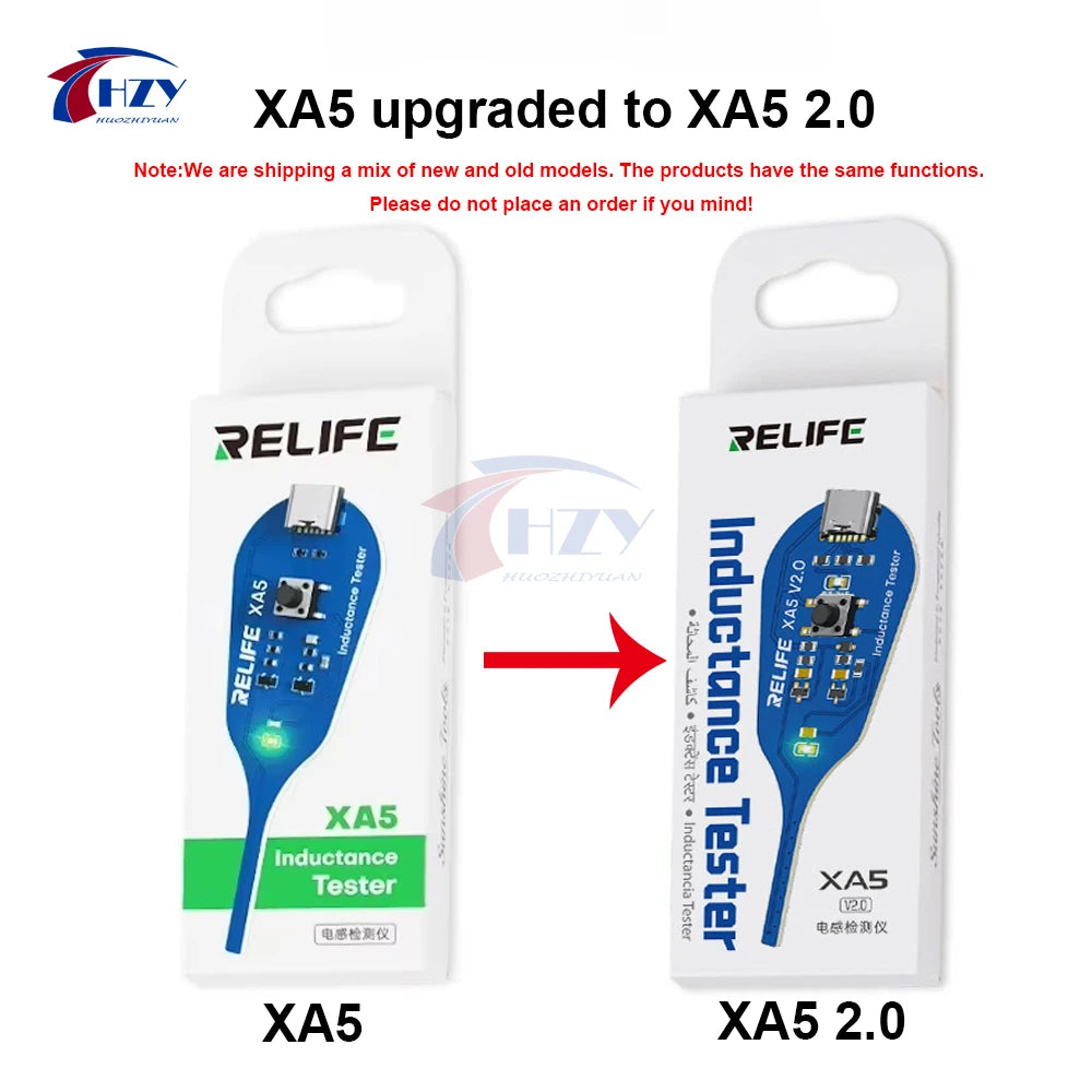 RELIFE XA5 Inductance Tester - Non-Contact Electromagnetic Fault Detection Tool for PCB & Phone Repair