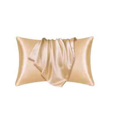 Silk Satin Pillowcase — Hair & Beauty Friendly Pillow Cover, Comfortable Home Decor for Standard/Queen, 1PC