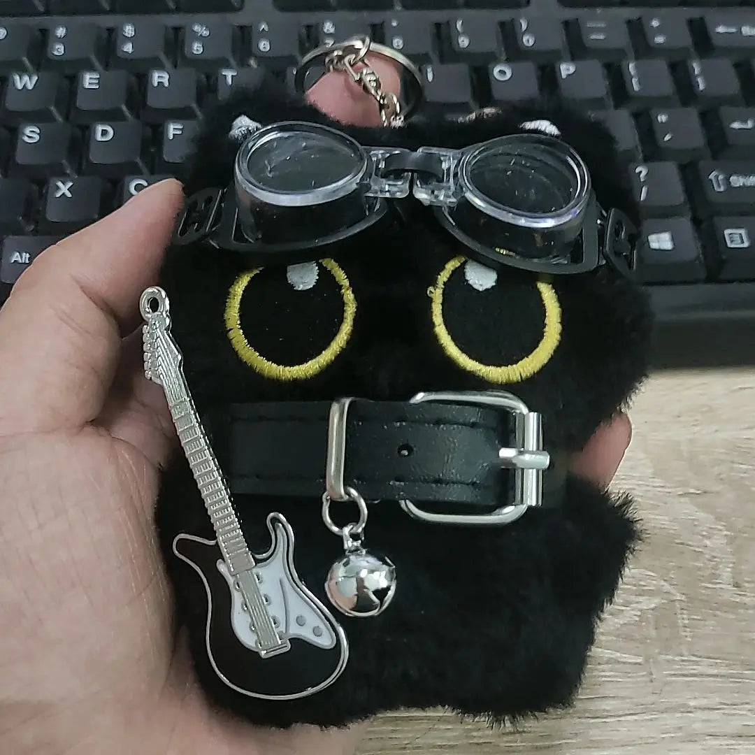 Black Cat Keychain - Cute Big-Eye Punk Style Bag Charm Gift