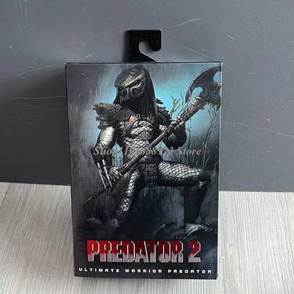 NECA Predator Figure — Ultimate Shaman Elder Armored Jungle Hunter with Snake Vision, Alien Model Toy Gift