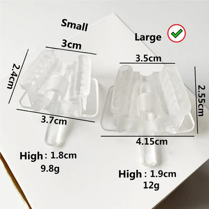 5pcs Dental Mouth Support Saliva Ejector Suction Tips with Occlusal Pad Mouth Opener Retractor